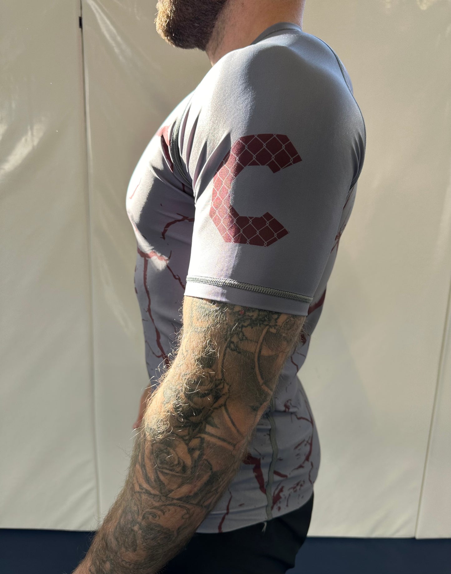 Flow State Rashgaurd - White & Red